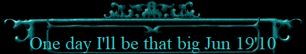 One day I'll be that big Jun 19'10